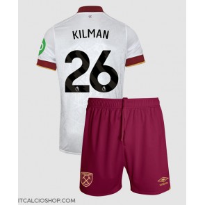 West Ham United Max Kilman #26 Terza Maglia Bambino 2024-25 Manica Corta (+ Pantaloni corti)
